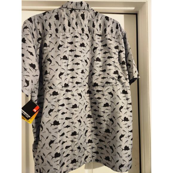 Momentum Comfort Gear Button Down Fishing Shirt Size XXL 50 UV Protection - Picture 5 of 5